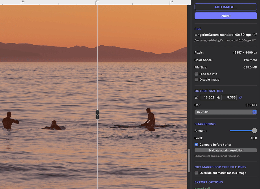 Screenshot of automatic nesting modes in NestPrint